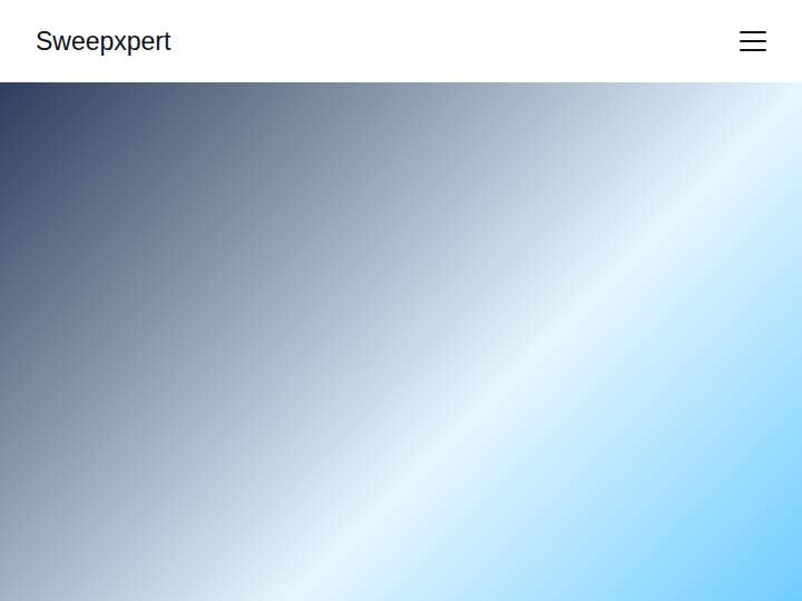 SweepXPert website preview