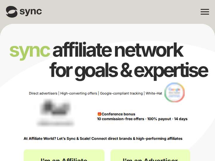 SYNC website preview