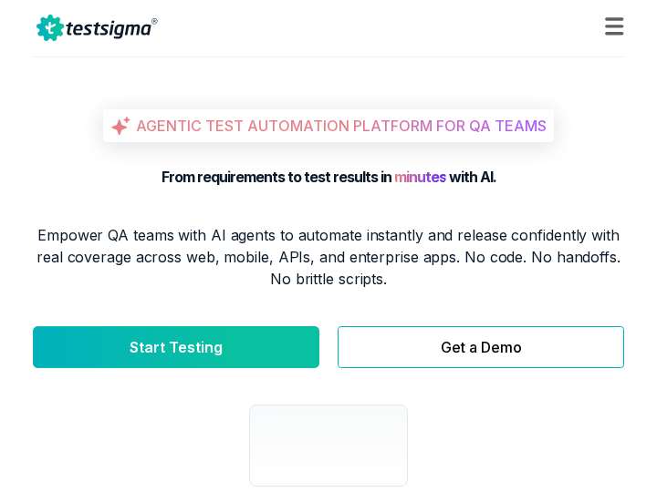 Testsigma Affiliate Program website preview