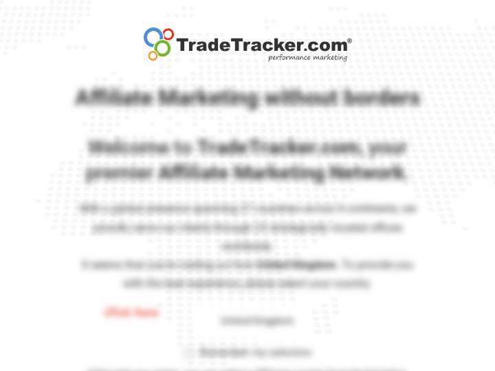 TradeTracker website preview