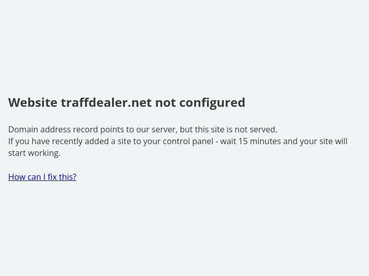 Traffdealer website preview