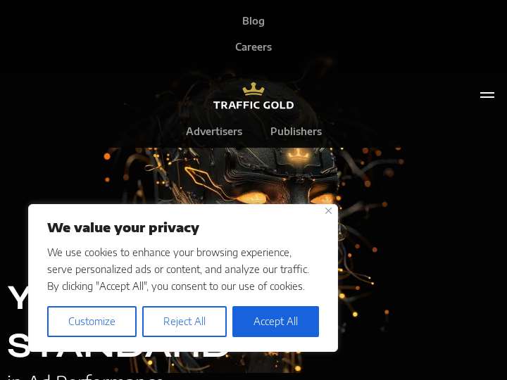 TrafficGold website preview