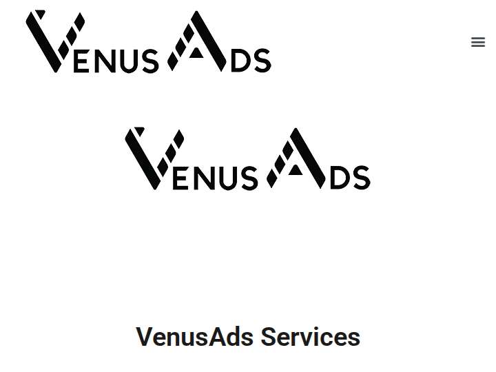 VenusAds website preview