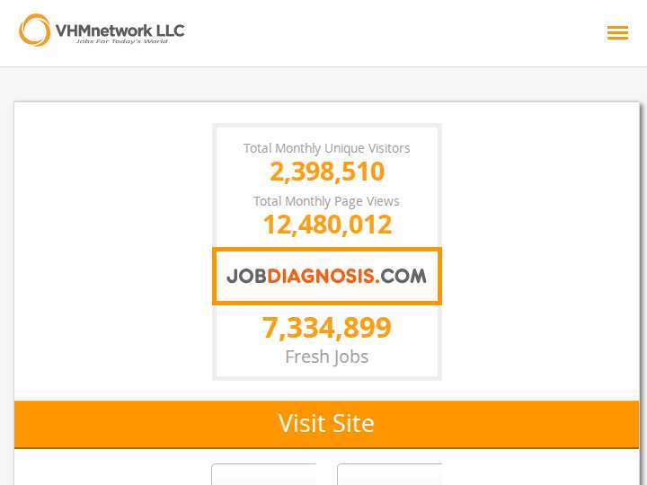 VHMnetwork website preview
