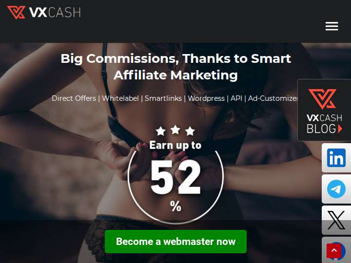 VX-CASH website preview