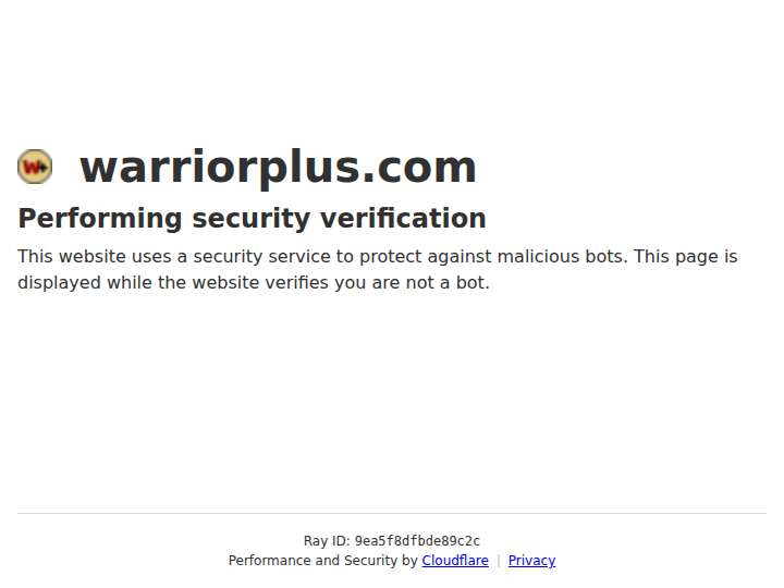 WarriorPlus website preview