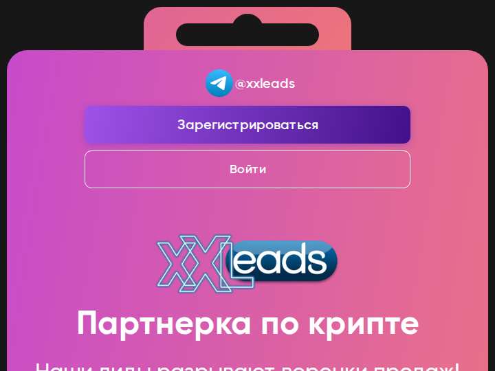 Xxleads website preview