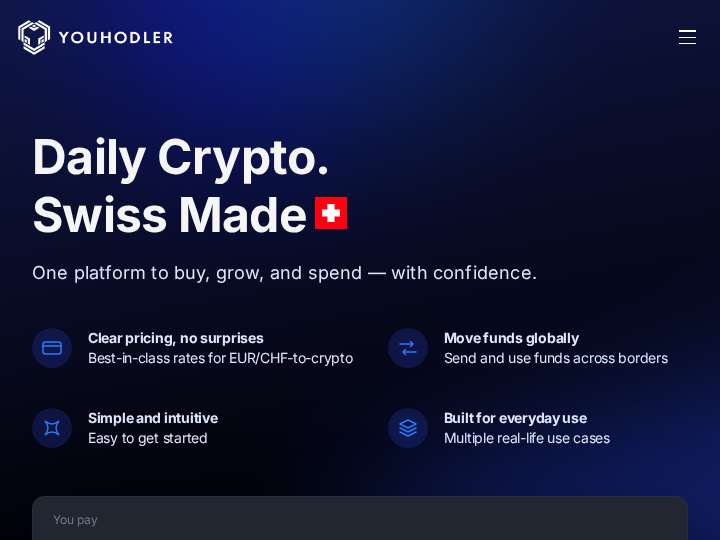 YouHodler website preview