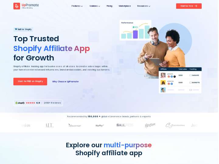 Yufta Affiliate Program website preview